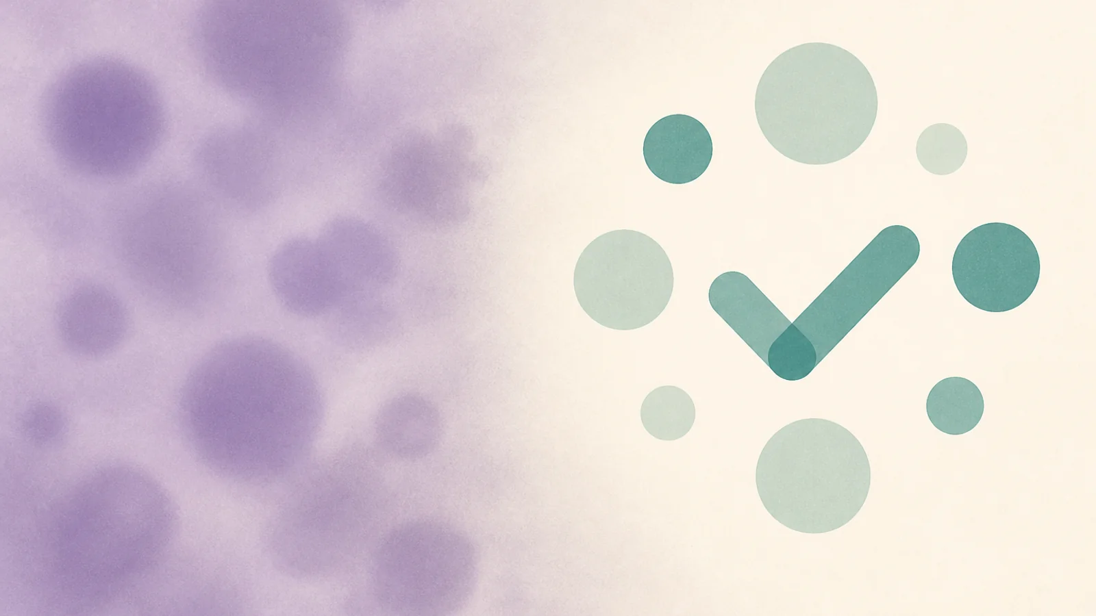 Split scene of fog versus clear light — IVF myths and facts guide