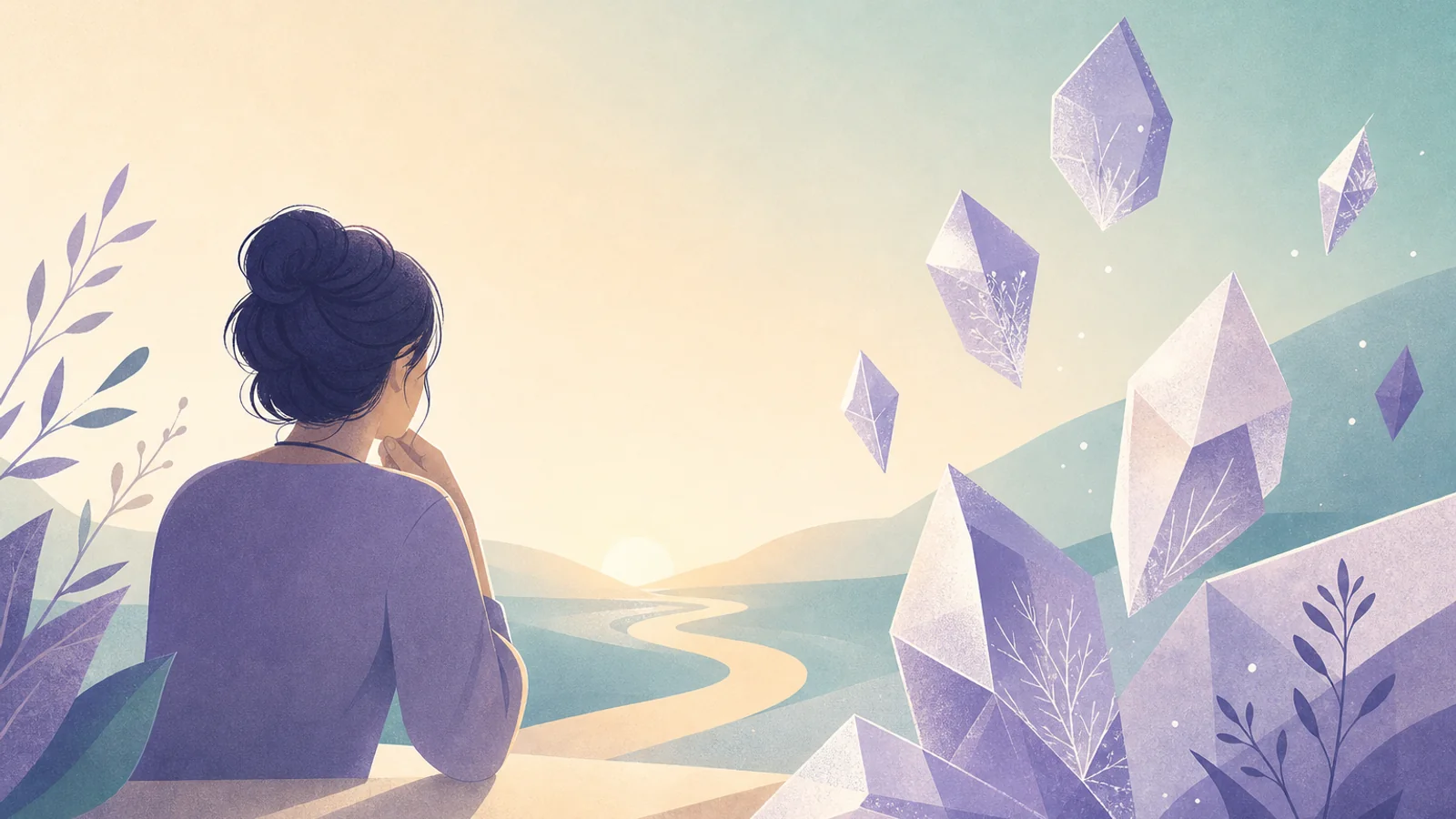 Soft crystalline light shapes — egg freezing education guide
